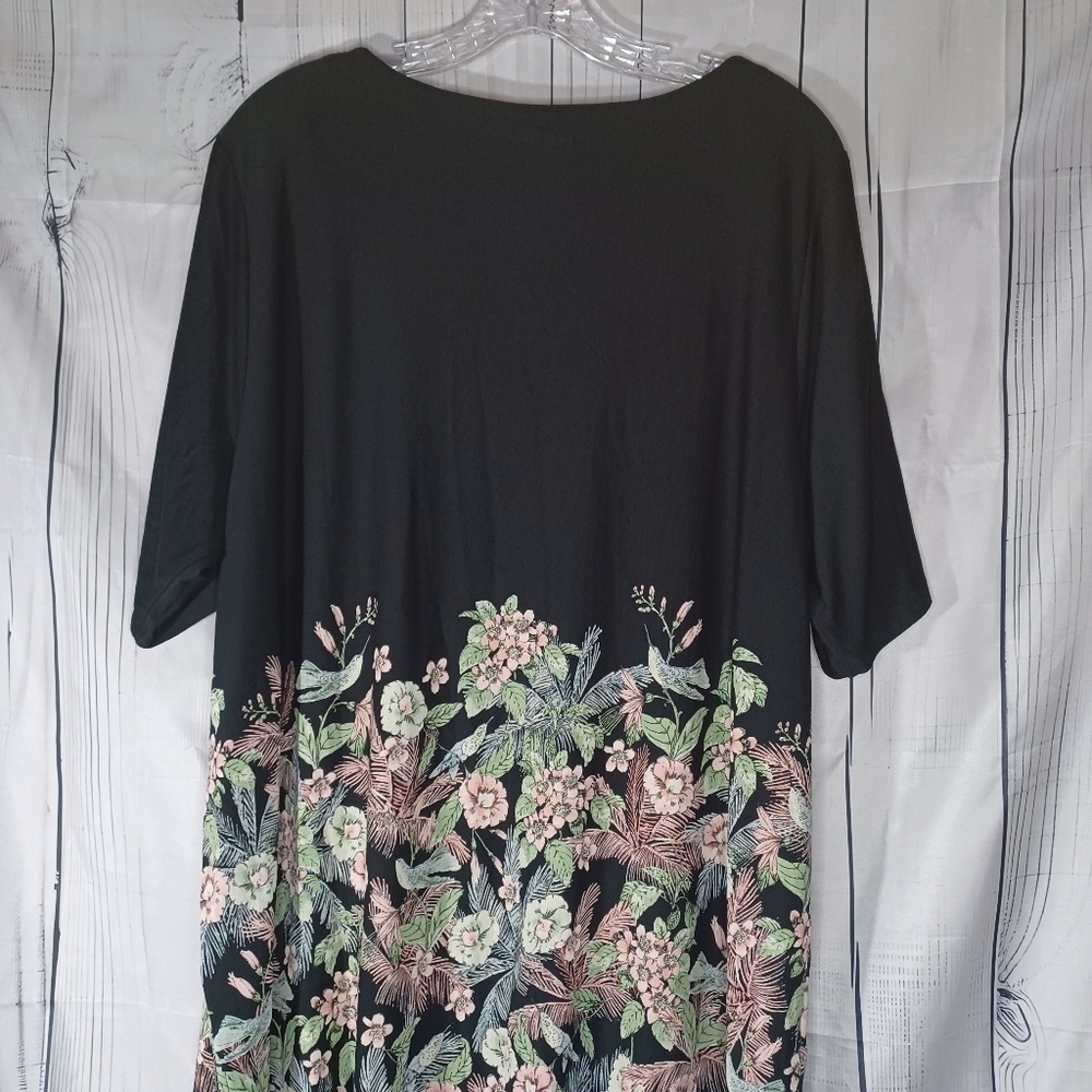 J.Jill Wearever Collection Square Neck Floral Casual Workwear Modest Top - Picture 9 of 12